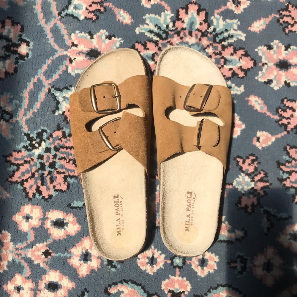 Mila Paoli Buckle Strap Sandals 8.5